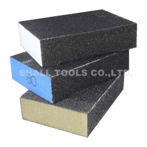 正方形的4侧砂粒海绵用于石膏板