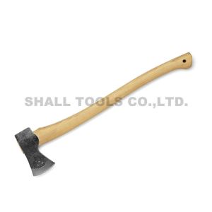 高碳钢A613砍伐斧 /斧头斧，带木制和玻璃纤维手柄